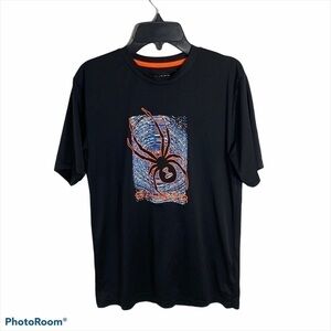 Spyder Short Sleeve T-shirt Youth Boys XL Black